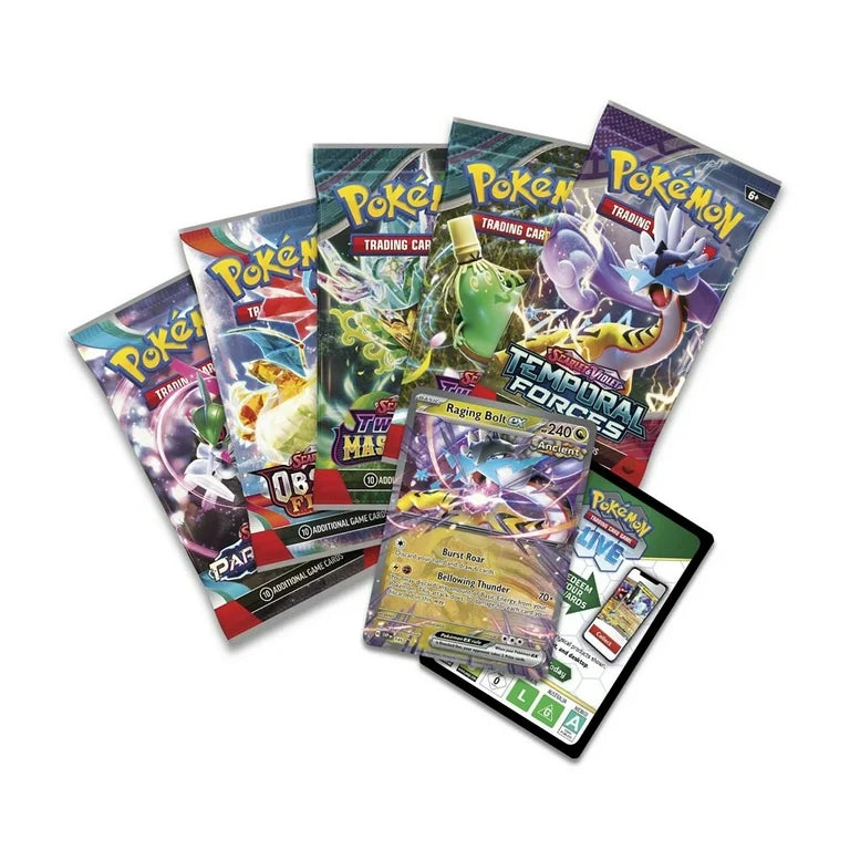 Pokemon Paradox Destinies Raging Bolt Tin