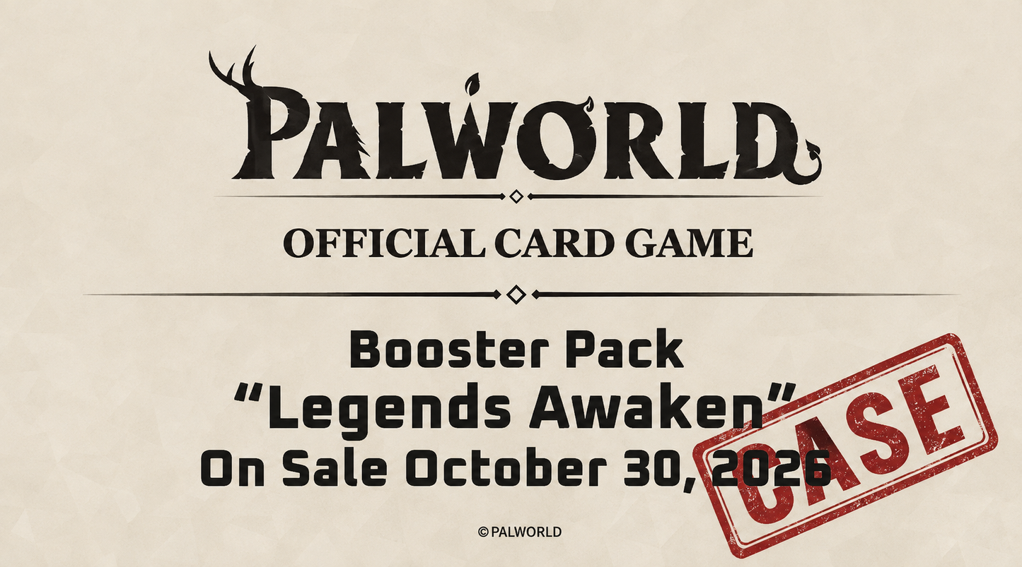 Palworld Official Card Game: Legends Awaken - Booster Box Sealed Case of 12 (EARLY PREORDER )Coming soon..