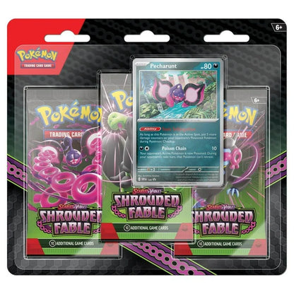 Pokemon Shrouded Fable 3 pack blister ( Pecharunt promo)