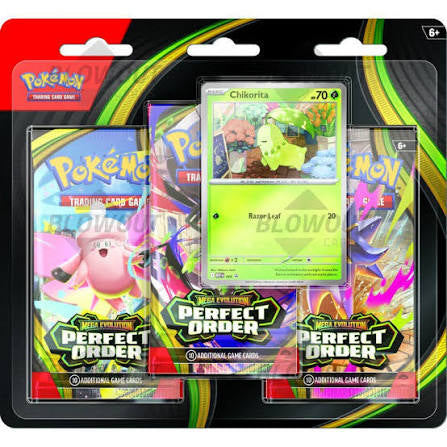 Pokemon Perfect Order 3 Pack Blister [Chikorita]